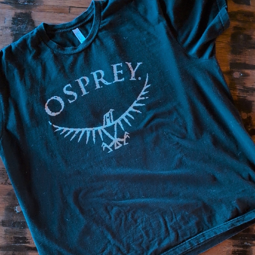 Men's Osprey Packs Short Sleeve T-shirt. Black. Size 2XL.